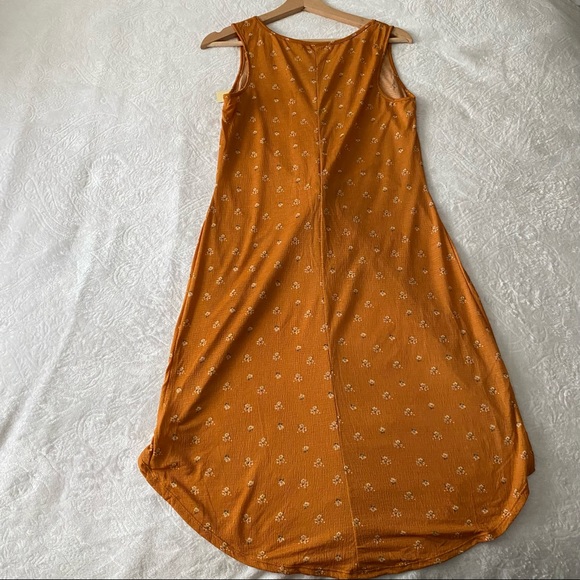 NWT Floral Print Long Knotted Waist Top - Picture 6 of 8